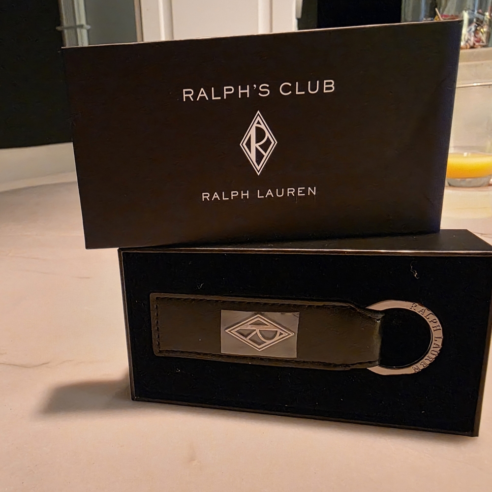 Ralph Lauren Metallic Black Key Holder